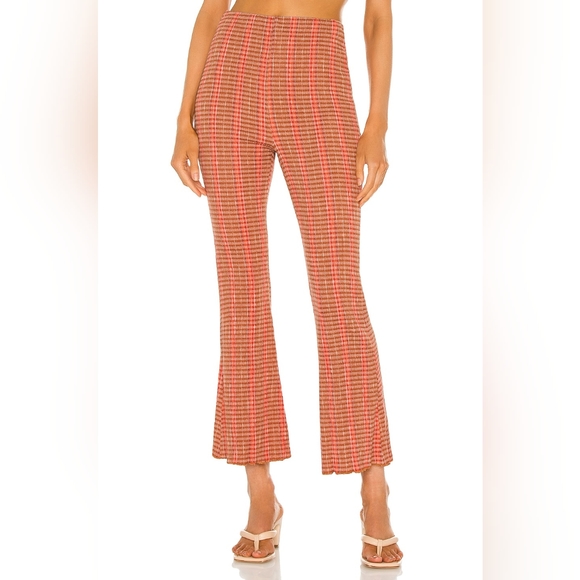 Free people Fine Line Slim Pant in Rust Combo - Picture 1 of 2